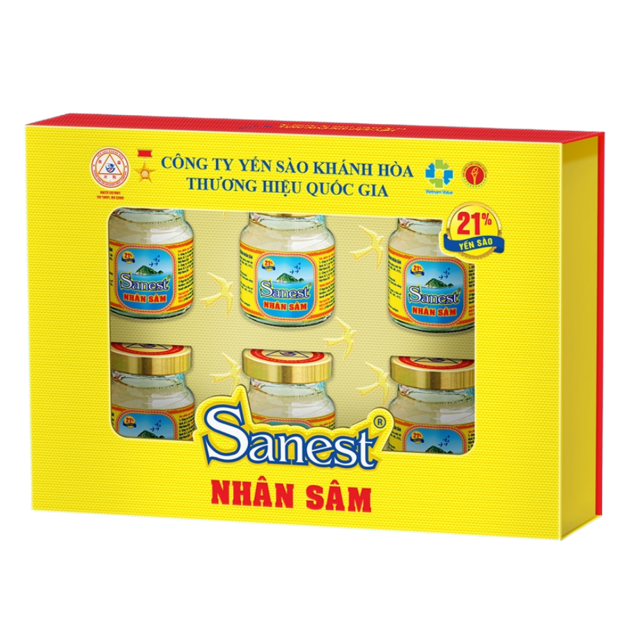 Nước yến sào Sanest nhân sâm H6 2